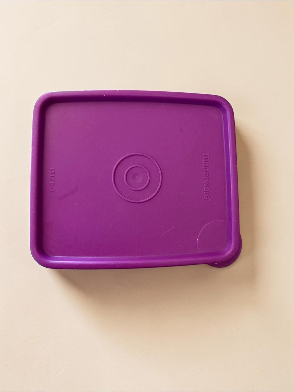 Vintage Tupperware Mini Container 4” Purple Storage Snack Box Lid Included